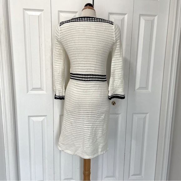 Boden Dresses & Skirts - Gorgeous Boden Crochet White and Black Dress Size 2